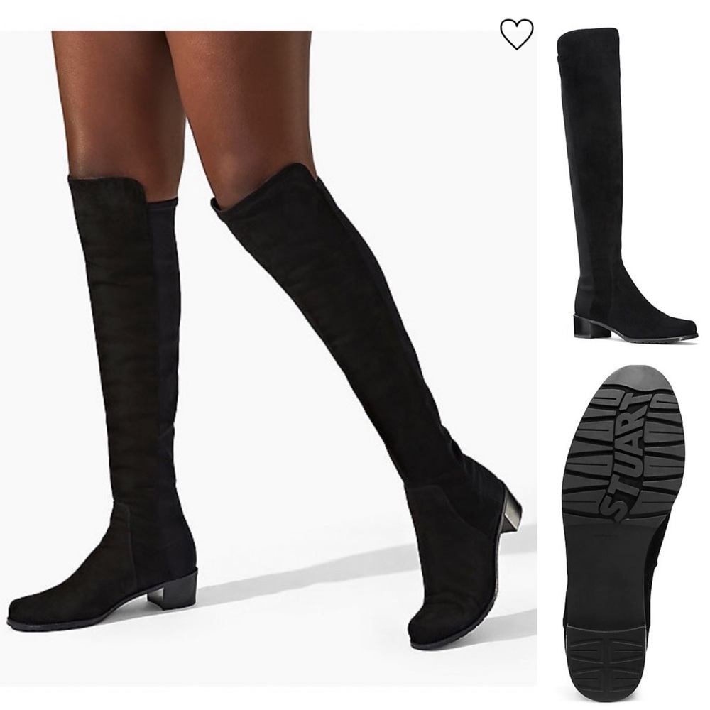 stuart weitzman stretch back boot NWT size 10B $750 black